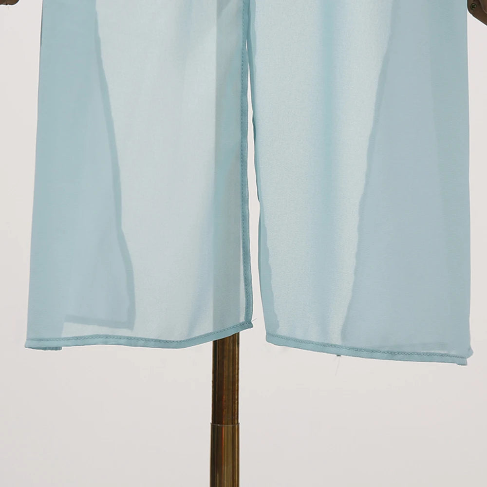 Off Shoulder Chiffon Blouse With Lightweight Fit Asymmetrical Hem And Bow Detail