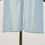 Off Shoulder Chiffon Blouse With Lightweight Fit Asymmetrical Hem And Bow Detail