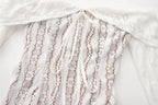 Lace Evening Dress Sleeve Elegant Party Gown