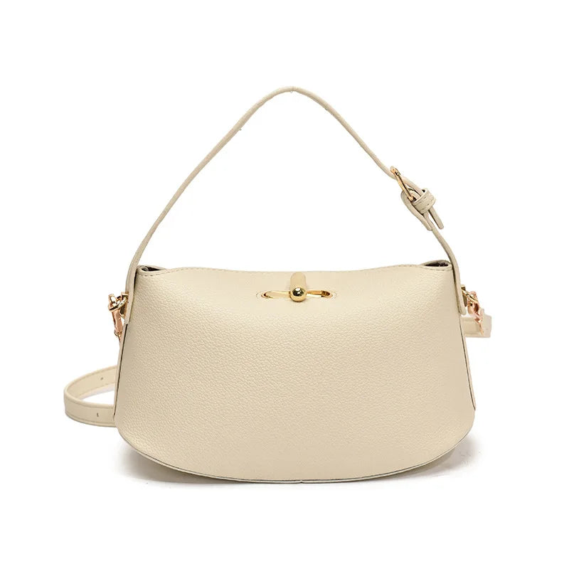Soft Leather Bucket With Gold Button Tassel Luxe Everyday Shoulder Satchel For Women