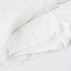 Lace Trim Knot High Waist Pleated Mini Skirt With Color Blocking Details For Seductive Style
