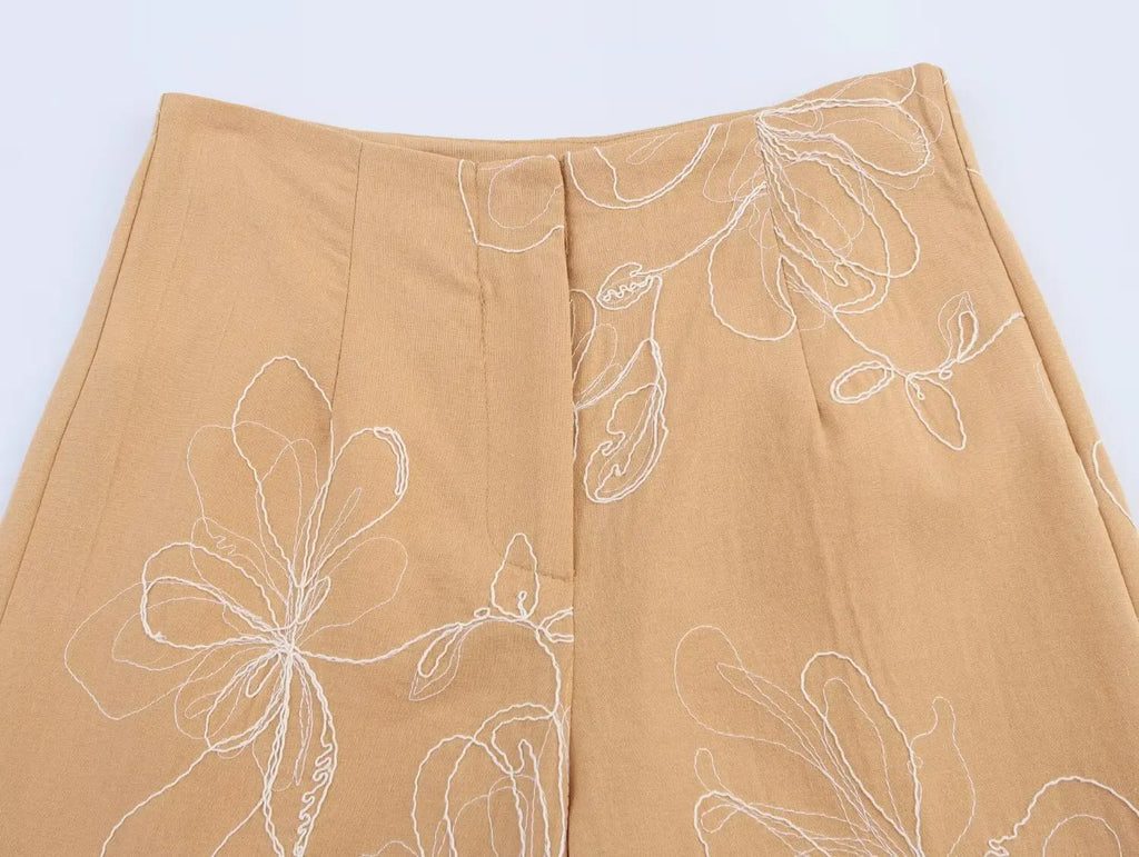 Cotton Two Piece Set For Women With Vest And Ankle Length Trousers