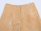 Cotton Two Piece Set For Women With Vest And Ankle Length Trousers