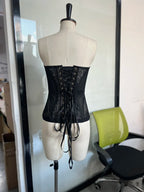 Sexy Lace Corset Strapless Top Hollow Sleeveless Vest