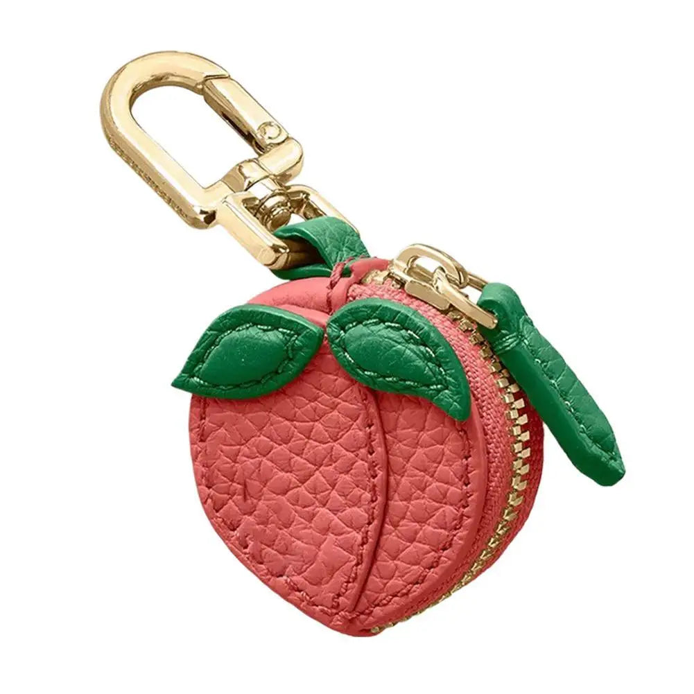 Fruit Shape Design Coin Purse In Mini Wallet With Cute Key Chain