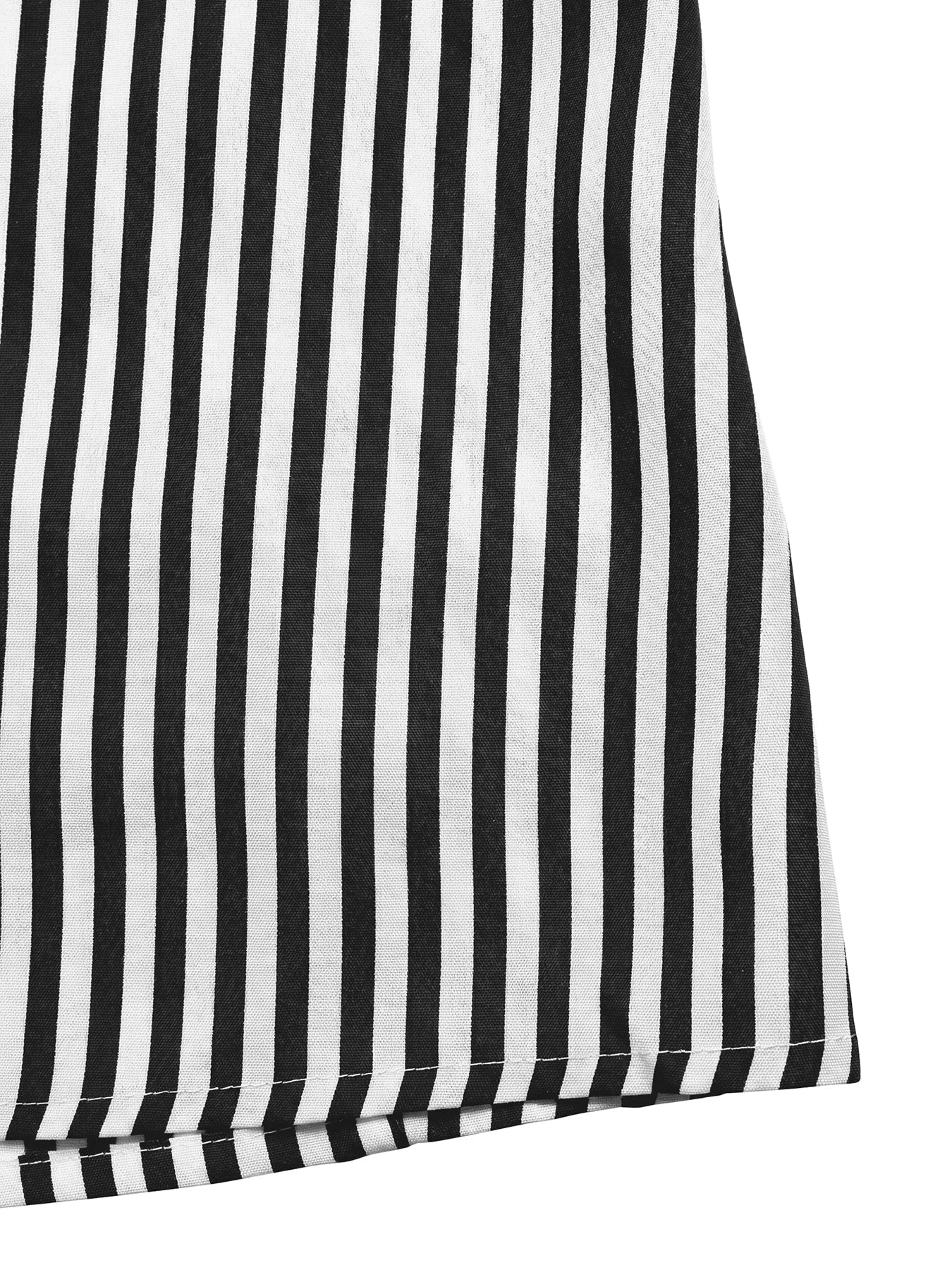 Sea Breeze Striped Deep V Beach Dress With Backless Sleeveless Maxi