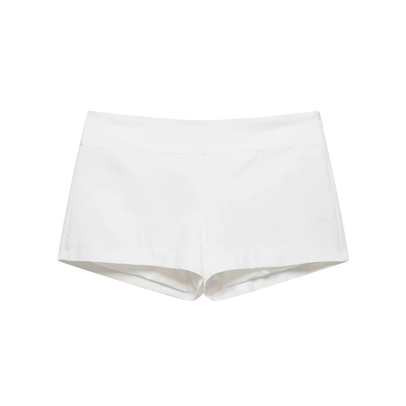 Halter Top And Shorts Set With Backless