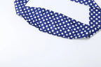 Polka Dot Halter Backless Two Piece Set