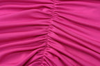 One Shoulder Backless Ruched Dress