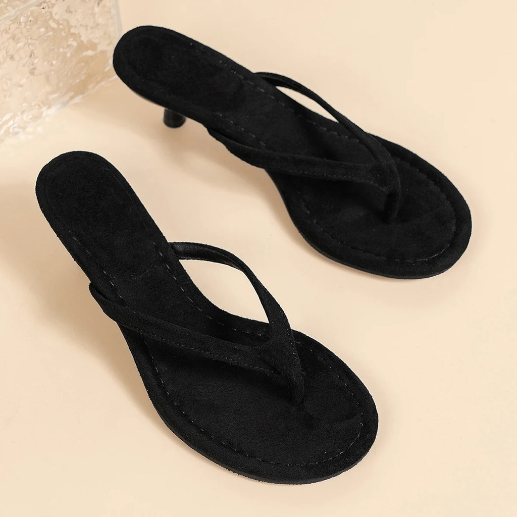 Women Sandals with Thin Heel Comfortable Summer Flip Flops