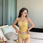 Girly Cute Style High-Waist Bikini Set