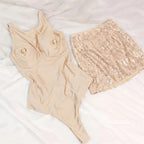 Mini Skirt Push Up Bikini High Cut Monokini Beachwear