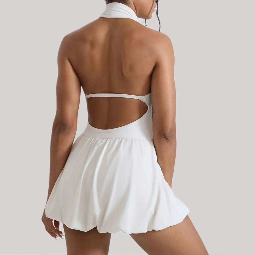 Effortless High Neck Athletic Set For Women Quick Dry Golf And Tennis Dress With Fluffy Comfort