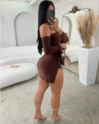 Strapless Backless Mini Dress In Bodycon Silhouette