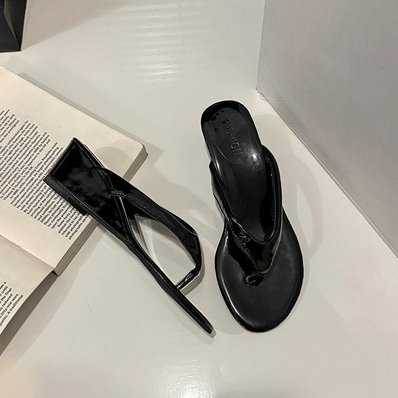 Elevated Water Resistant Flip Flops For Women Soft Sole Casual Slippers