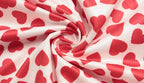 Heart Print Strapless Hip Wrap Sheath Dress