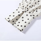 Polka Dot Square Collar Crop Top And High Waist Maxi Skirt Set Outfit