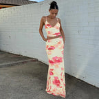 Crop Top And Maxi Skirt Set