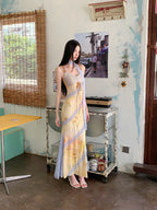 Romantic Floral Lace Long Mermaid Dress With Backless Silhouette