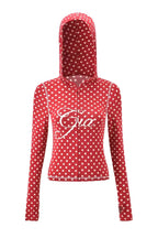 Two Piece Slim Fit Letter Print Hooded Zipper Jacket And Pants Set Open Thread Design