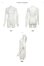 Knot Tie One Shoulder Vest Crop Top