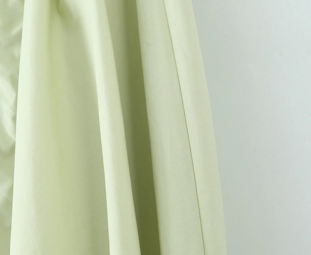 Backless Halter Midi Dress For Women Elegant A Line
