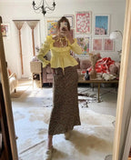 Soft Ruffle Blouse With Long Sleeves