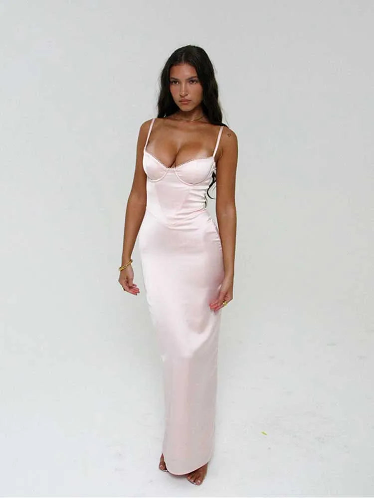 Sexy Simple Spaghetti Strap Sweetheart Mermaid Evening Dress