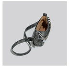 Denim Daydream Shoulder Bag With Chain Accent