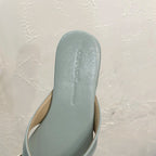 Butterfly Knot Open Toe Slides For Women Non Slip Flats