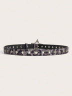 Star Studded Hollow Metal Belt for Women, Chic Everyday Accessory