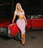 Two Piece Spaghetti Strap Crop Top And Capris Set Sleeveless Backless Look
