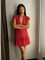 Polka Dot Spring Mini Dress