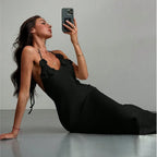 Women Knit Spaghetti Strap Sleeveless