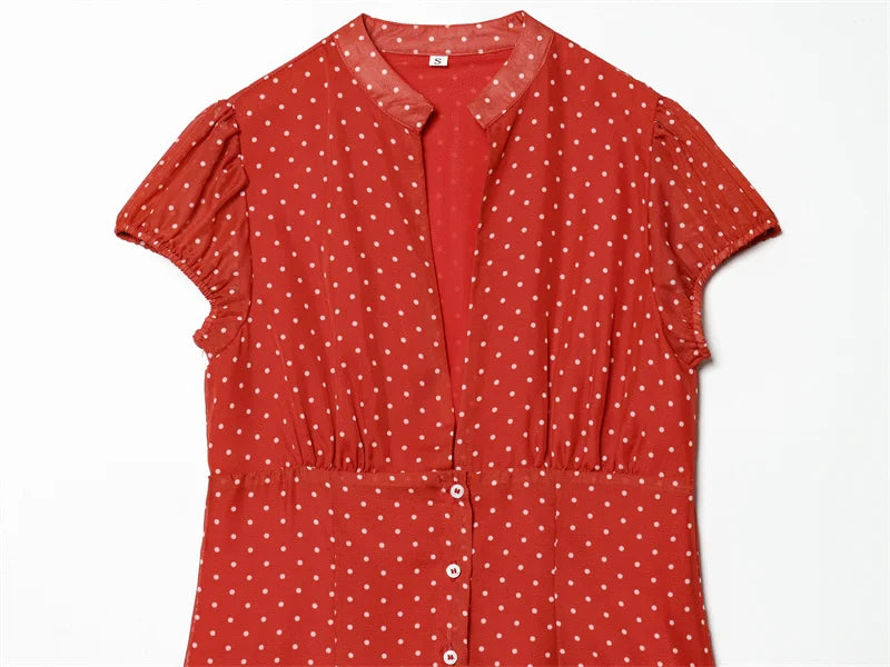 Polka Dot Spring Mini Dress