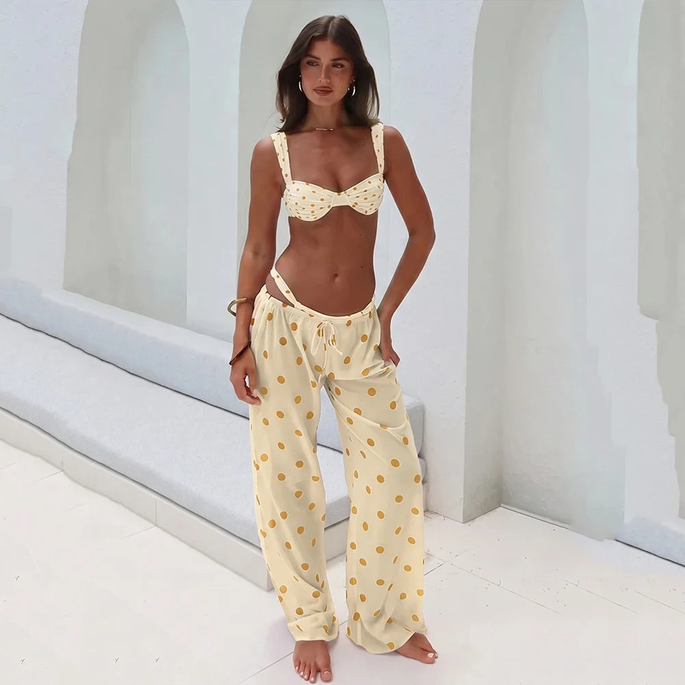 Three Piece Push Up Bikini Set With Cover For Effortless Beachside Glamour For A Luxe Sun Ready Look