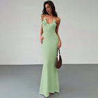 Women Knit Spaghetti Strap Sleeveless