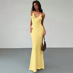 Women Knit Spaghetti Strap Sleeveless