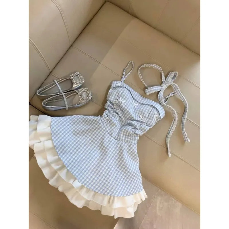 Whimsical French Lace Dress With Harajuku Gyaru Vibe Kawaii Flair