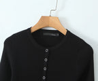 Vintage Two-piece Knit Cardigan And Elastic Waist Shorts Set