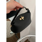 Soft Leather Bucket With Gold Button Tassel Luxe Everyday Shoulder Satchel For Women