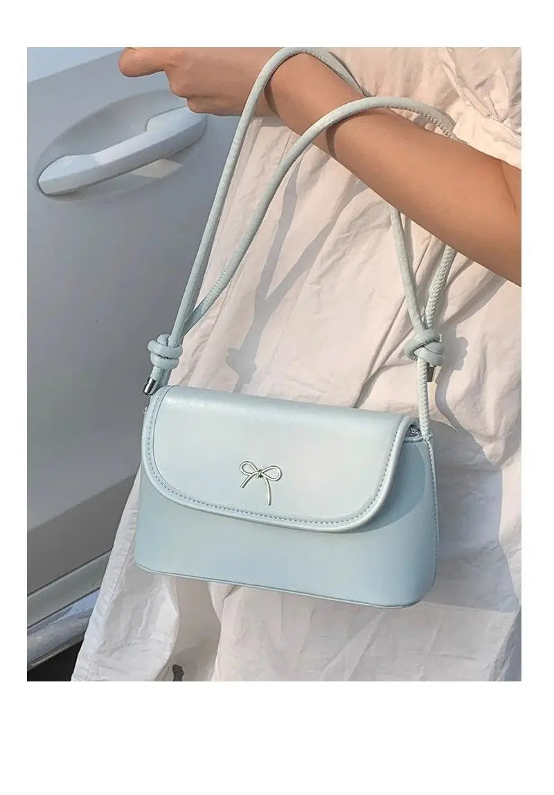 Sweet Harajuku Style Blue Baguette Bag Purse