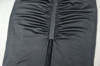 Backless Maxi Dress With Turtleneck Mesh Patchwork