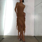 Tube Top Strapless Sexy Midi Dress