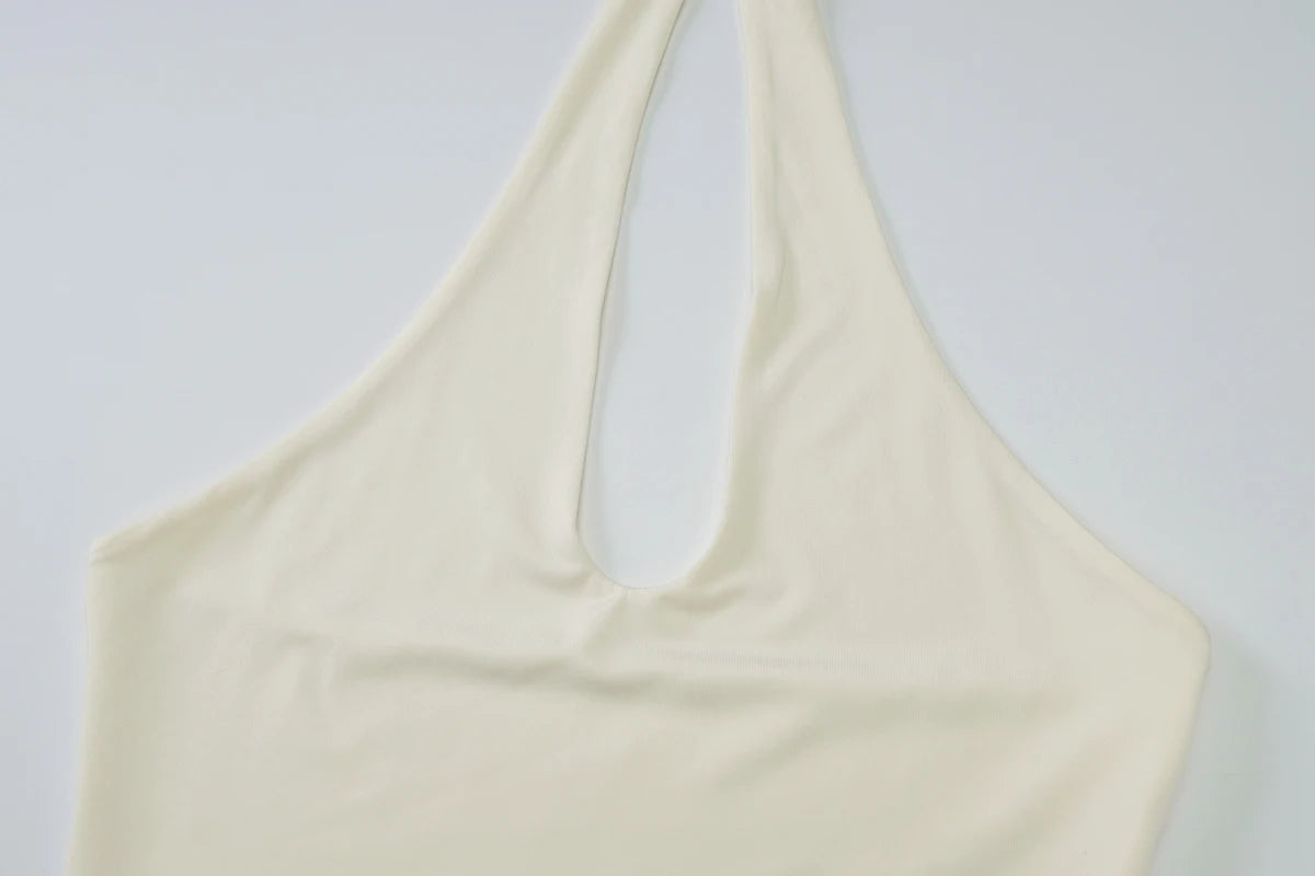 Halter Backless Bandage Crop Top