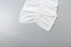 Velvet Two-piece Set Hollow Tank Top And Ruched Skirt Coquette Vibe