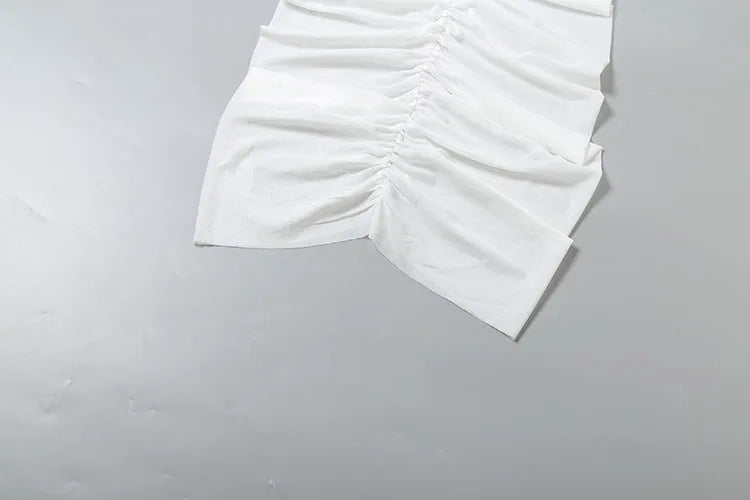 Velvet Two-piece Set Hollow Tank Top And Ruched Skirt Coquette Vibe
