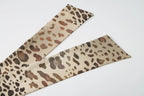 Leopard Print Halter Maxi Dress With Backless Silhouette Embellished Bandage Style