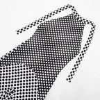 Polka Dot Halter Romper For Women Backless Sleeveless Slim Fit