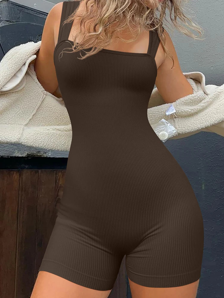 Backless Sleeveless Bodycon Romper Playsuit